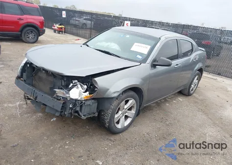2012 Dodge Avenger Se из США, поврежденный, VIN 1C3CDZAB1CN110136